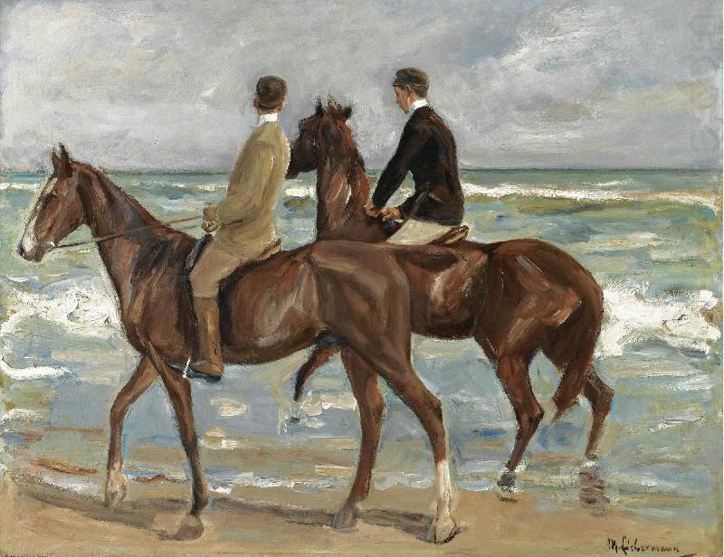 Zwei Reiter am Strand, Max Liebermann
